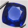 Senza marchio Cuscino naturale 15,40 ct certificato Ceylon blu zaffiro 14x14 mm AAA + pietr...