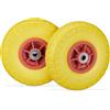 Relaxdays 2X Ruote per Carrello, Pneumatici in Gomma Antipanne 4.1 3 gqXg