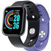 Celly Smartband Trainer 2 Cinturini Inclusi Nero e Viola Smartwatch Garanzia