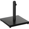 Outsunny Base per Ombrellone 13kg in Cemento Finitura Lucida 40x40x43cm Nero
