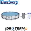 Bestway Steel Pro MAX 5612X 427x84cm Piscina Fuori Terra Rotonda - Grigia