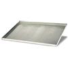 Detertecnica Teglia Forno Rettangolare 60x40x2 cm Ferro Alluminato Bordo Pizza Pane Cucina