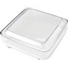 Guzzini Copriformaggio Quadrato Gocce, Trasparente, 25.5 x 25.5 x h1 0wud