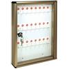 ALUBOX BACHECA PORTA CHIAVI ALUBOX ALLUMINIO BRONZATO CHIAVI 24 MM 300X50 H.MM 400