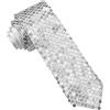 W WIDMANN MILANO Party Fashion - Cravatta con paillettes, accessorio scintillante per costumi da discoteca, feste e Carnevale