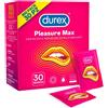 Does not apply Durex Pleasuremax, Preservativi Con Rilievi E Nervature, Maxiformato Da 30 Profi