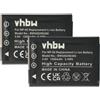 vhbw 2x Batteria per Ricoh GXR P10 28-300 mm F3.5-5.6 VC 1500mAh 3,6V