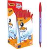 ‎BIC BIC Cristal Soft, Penne Rosse a Sfera, Punta Media (1.2 mm), Confezione da 50, F
