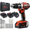 Trapano Avvitatore Senza Fili, 20 V, Avvitatore Svitatore, 2 × 2.0 Ah Batterie,