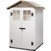 Gardiun Casetta in resina Tuscany EVO 120 2 ante 2 m² - 137x144x214 cm
