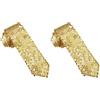 W WIDMANN MILANO Party Fashion - Cravatta, con Paillettes, per Adulti, Accessorio, Costume, Carnevale, Festa a Tema (Confezione da 2)