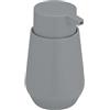 Allstar Dispenser di sapone Mod Vara per il bagno, 360 ml, dispenser indipendente per sapone liquido, forma conica, dispenser di design in plastica per bagno, bagno degli ospiti e cucina, grigio opaco