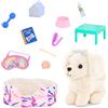 Glitter Girls - Stuffed Dog & Pet Bed Bundle - 6-inch Golden Retriever - Accessories for 14-inch Dolls - Toys for Kids 3 Years+ - Zeke & GG Bedtime Pet Set