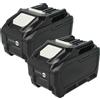 vhbw 2x Batteria sostituisce Makita 191L29-0, BL4020, BL4025, BL4040, BL4050F 4Ah 40V