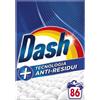 Dash Detersivo Lavatrice In Polvere, 86 Lavaggi, Tecnologia Anti-Residui, Rimuov