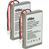 vhbw 2x Batteria per Sony JDM-001 CUH-ZCT1U JDM-011 Dualshock 4 CUH-ZCT1M 1000mAh