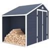 Gardiun Casetta in Resina Giardino Gardiun Sylvana B- 5 m² con legna da ardere esterno 260 x 192 x 226 cm Antracite