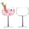LSA International GN14 Gin, Bicchiere Ballon, 420 ml, platino, Confezione da 2