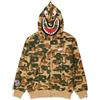 Una scimmia da bagno Felpa con cappuccio e zip intera BATHING APE Bape x Kidsuper Camo Shark verde