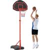 HOMCOM Canestro da Basket Bambini Regolabile Base da Riempire con Acqua Sabbia