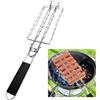 Clip per Rete Salsiccia Pieghevole in Acciaio per Barbecue da Esterno e Cam
