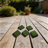 Piastrelle Artificiale Verde 5pz Autodrenanti ad Incastro per Spazio Estern