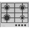 SCHAUB LORENZ Piano Cottura 4 Fuochi a Gas 58 cm Griglie Smaltate Inox SSPC640XF