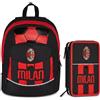 Seven Zaino Seven Advanced Scuola Milan + Astuccio 3 zip - Nuova Collezione 2026/2027