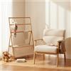 Appendiabiti Pieghevole Salvaspazio Stand Appendiabiti con Cesto per Monolocale