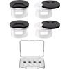 Paraluce LED per Meta Smart Glasses ABS 11 cm con Custodia Portaoggetti