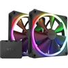 NZXT F140 RGB Gehuselfter 140mm Schwarz 2er Pack