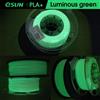 eSUN Filamento PLA Plus per Stampante 3D, Glow in the Dark Verde, (f1o)