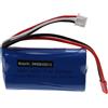 vhbw Batteria per Huanqi 956, 955, 848B, 957 BEC 1300mAh 7,4V