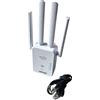 Ripetitore 1200 Mbps Ripetitore Wireless Wi-Fi Dual Band 1200 Mbps 2.4 GHZ Velocita' Estensione Rete