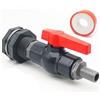Kit Rubinetto Serbatoio Pioggia Affidabile con Valvola a per sfera in PVC e