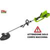 GREENWORKS 40V GD40BC DECESPUGLIATORE A BATTERIA SOLO CORPO MACCHINA