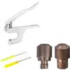 Trimming Shop Pressione a Mano da Tavolo Pinza Doppio Tappo Rivetti Borchie Fissaggio Fustelle