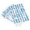 uxcell Lettere Adesivi Blu Alfabeto Appiccicoso Lettera Etichetta PVC Vinile,10pz