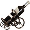 Triciclo in ferro vintage invecchiato a mano portabottiglie decorativo