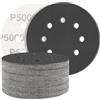 STEBRUAM 50 Dischi Abrasivi 125mm Grana 5000 Carburo di Silicio Carte Abrasive 8 Fori per