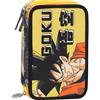 Franco Panini Astuccio Scuola 3 Zip Dragon Ball Goku 45 Pezzi Portapenne Matite Franco Panini