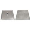 GO PLAST SOFFIONE DOCCIA IN ACCIAIO INOX QUADRO- cm 20x20- GOPLA- pezzi 1