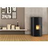 Schuster Termo Stufa a pellet 22,8 kw idra24 Schuster Unical Bianca Autopulente 5 Stelle