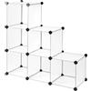 Does not apply Dibea - Scaffale a Innesto in Plastica, Scarpiera, Armadio Modulare, 6 Scomparti