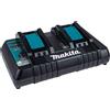 Makita DC18RD Caricabatteria a doppia porta, 18V/14,4V compatibilecarica di 2...