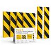 OFITURIA Paracolpi Garage Adesivo Pack 6 25x20+36x8 cm Nero/Giallo, Protezione Muro Garage, Paracolpi Auto Garage, Gomma Antiurto Box Auto (Pack 6 pz, 25x20+36x8 cm, Nero/Giallo)