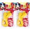 Disney Junior 999240 Set di 12 palloncini, altro materiale, rosso e giallo
