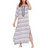 Roberta Roller Rabbit Women's Cloud Gideon Tekka Kurta Lungo Taglia S NEW