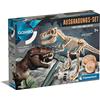 Clementoni Galileo Discovery - Set di scavi T-Rex & Fossil - Set da Modellare con Scheletro di Dinosauro con Martello, scalpello e Pasta Modellante per Bambini dai 7 Anni 59311