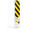 OFITURIA Paracolpi Garage Adesivo Retto 50x10 cm Nero/Giallo, Protezione Muro Garage, Paracolpi Portiere Auto, Gomma Antiurto Box Auto (1 pz, 50x10 cm, Nero/Giallo)
